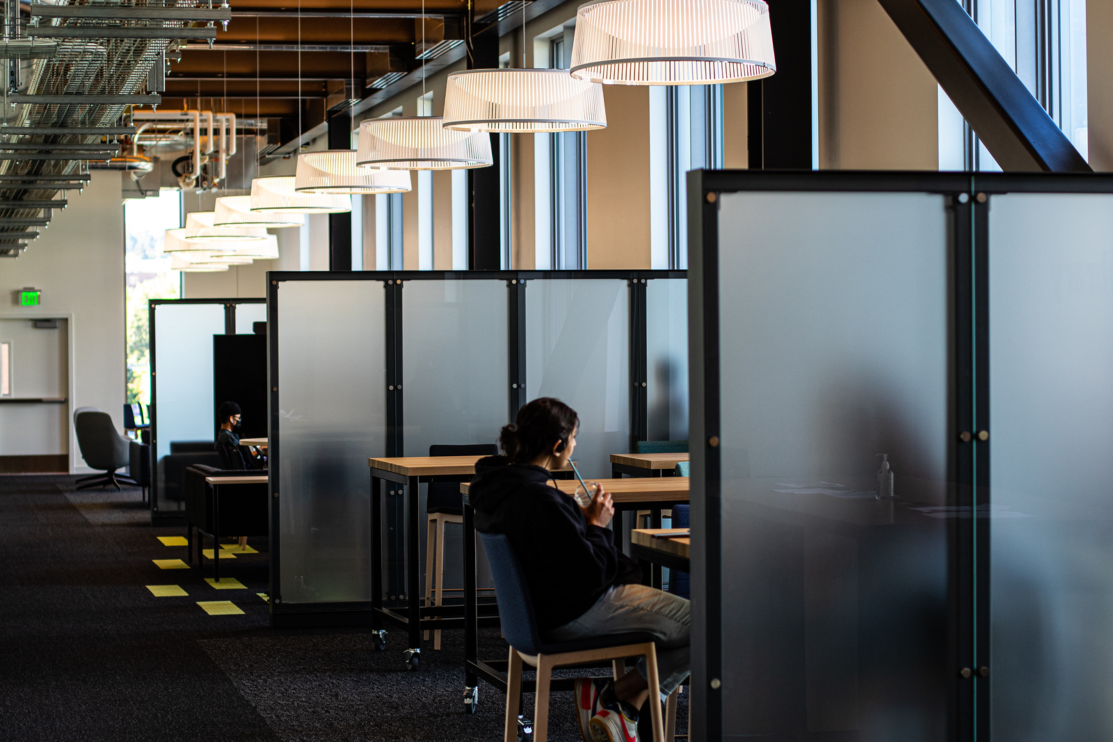 person at desk