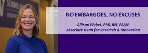 Headshot of Allison Webel, PhD Associate Dean of Research and Innovation