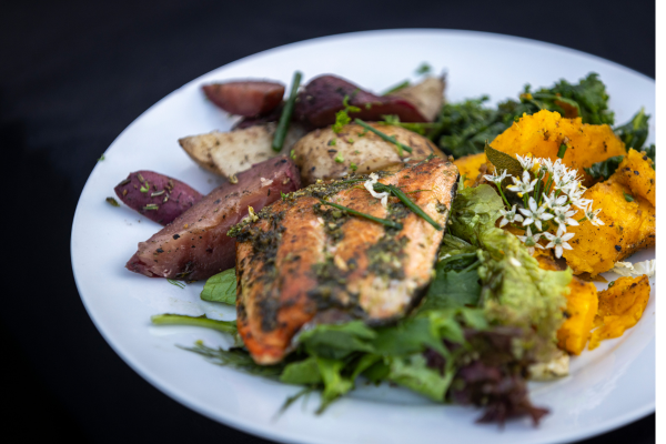 Plate of food