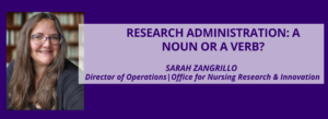 Sarah Z ONR&I banner for Research Administrators